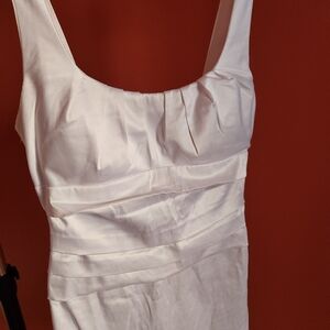 B Darlin White Sleeveless Dress